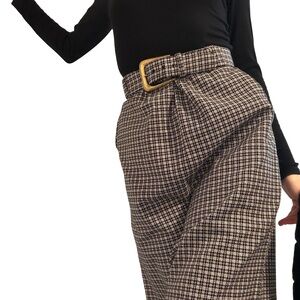 Classic Vintage Houndstooth Skirt